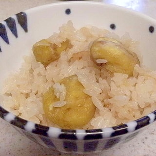 簡単、さっぱり栗ご飯